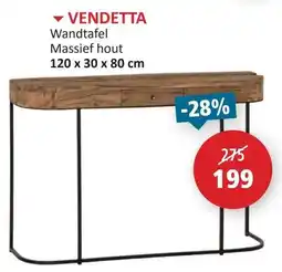 Weba Vendetta Wandtafel Massief hout aanbieding
