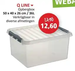 Weba Q line opbergbox aanbieding