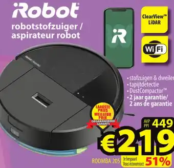 Robot robotstofzuiger / aspirateur robot ROOMBA 205