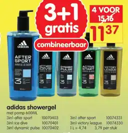 Yess Adidas showergel aanbieding