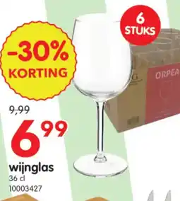 Yess Wijnglas aanbieding