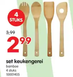 Yess Set keukengerei bamboe aanbieding