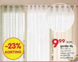 Yess Gordijn lily aanbieding