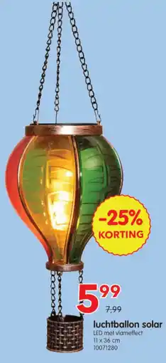 Yess Luchtballon solar aanbieding