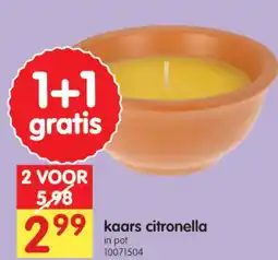 Yess Kaars citronella aanbieding