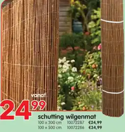 Yess Schutting wilgenmat aanbieding