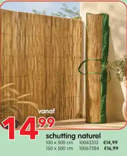 Yess Schutting naturel aanbieding