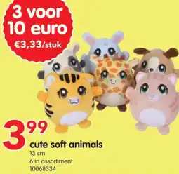 Yess Cute soft animals aanbieding