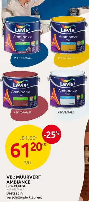 Brico Levis muurverf Ambiance aanbieding