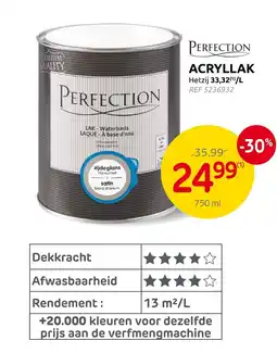 Brico Perfection acryllak aanbieding