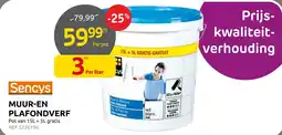 Brico Sencys muur-en plafondverf aanbieding