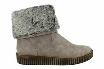 Berca Shoes Sun & Shadow Boot Dames Faux Fur - Grijs aanbieding