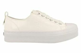 Berca Shoes Calvin Klein Sneaker Laag Dames Zolah White Lak Trend Plateau - Wit aanbieding