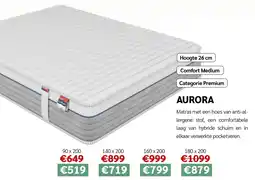 Crack Aurora Matras aanbieding
