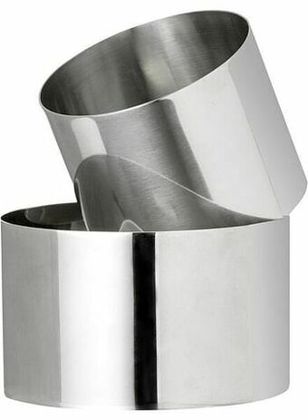HEMA HEMA Bakringen 7&9cm - 2 Stuks (grijs) aanbieding