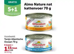 AVEVE Tonijn Atlantische Oceaan 70 g aanbieding