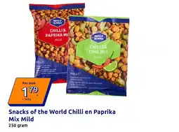 Action Snacks of the World Chilli en Paprika Mix Mild aanbieding