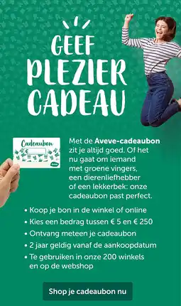 AVEVE geef plezier cadeau aanbieding