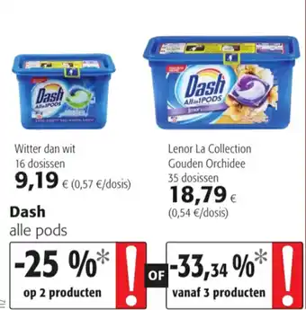 Colruyt Dash All in One pods Wit aanbieding