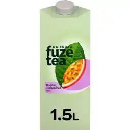 Albert Heijn Fuze Tea Green tea tropical passionfruit no sugar aanbieding