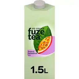 Albert Heijn Fuze Tea Green tea tropical passionfruit no sugar aanbieding