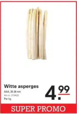 Sligro Witte asperges aanbieding