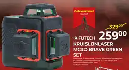 Meno Pro KRUISLIJNLASER MC3D BRAVE GREEN SET aanbieding