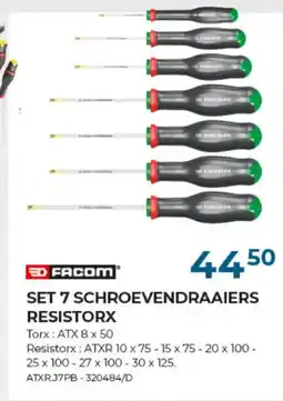 Meno Pro SET 7 SCHROEVENDRAAIERS RESISTORX aanbieding