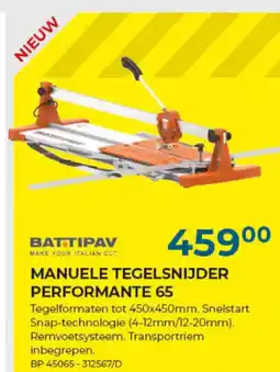 Meno Pro MANUELE TEGELSNIJDER PERFORMANTE 65 aanbieding