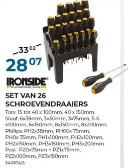 Meno Pro SET VAN 26 SCHROEVENDRAAIERS aanbieding
