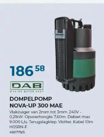 Meno Pro DOMPELPOMP NOVA-UP 300 MAE aanbieding