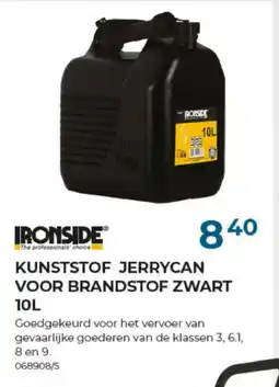 Meno Pro KUNSTSTOF JERRYCAN VOOR BRANDSTOF ZWART 10L aanbieding