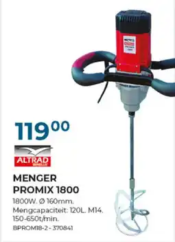 Meno Pro MENGER PROMIX 1800 aanbieding