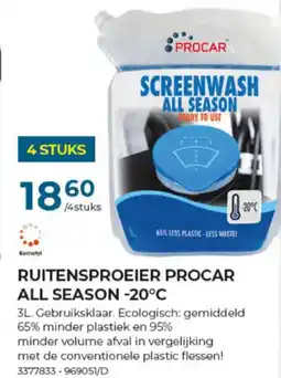 Meno Pro RUITENSPROEIER PROCAR ALL SEASON -20°C aanbieding