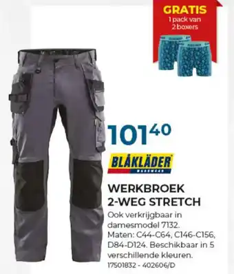 Meno Pro WERKBROEK 2-WEG STRETCH aanbieding