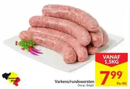 Intermarché Varkens/rundsworsten aanbieding