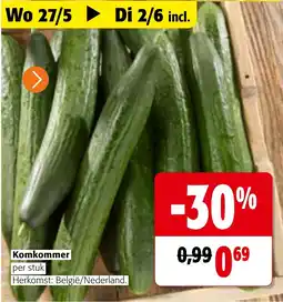 Colruyt Komkommer aanbieding