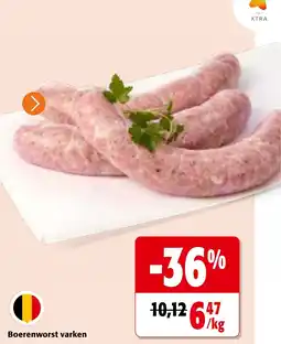 Colruyt Boerenworst varken aanbieding