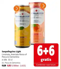 Colruyt Sanpellegrino Light aanbieding