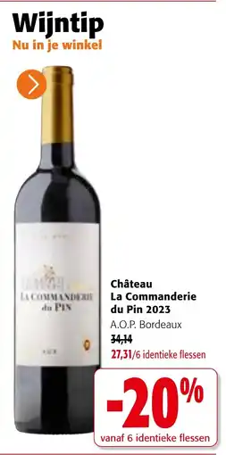 Colruyt Château La Commanderie du Pin 2023 aanbieding
