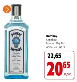 Colruyt Bombay Sapphire London Dry Gin aanbieding