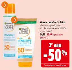 Colruyt Garnier Ambre Solaire aanbieding