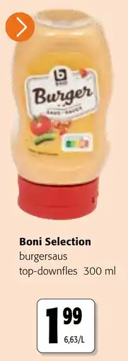 Colruyt Boni Selection burgersaus top-downfles aanbieding