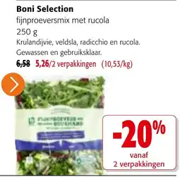 Colruyt Boni Selection fijnproeversmix met rucola aanbieding