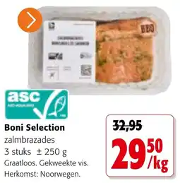 Colruyt Boni Selection zalmbrazades aanbieding
