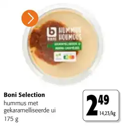 Colruyt Boni Selection hummus met gekaramelliseerde ui aanbieding