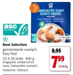 Colruyt Boni Selection gemarineerde scampi's Easy Peel aanbieding
