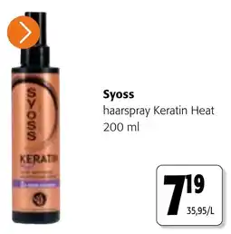 Colruyt Syoss haarspray Keratin Heat aanbieding