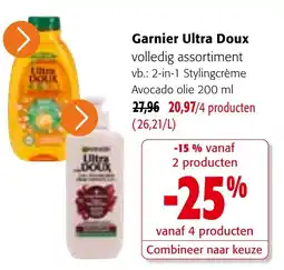 Colruyt Garnier Ultra Doux aanbieding