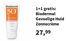 Plein.nl Biodermal Gevoelige Huid Zonnecrème aanbieding